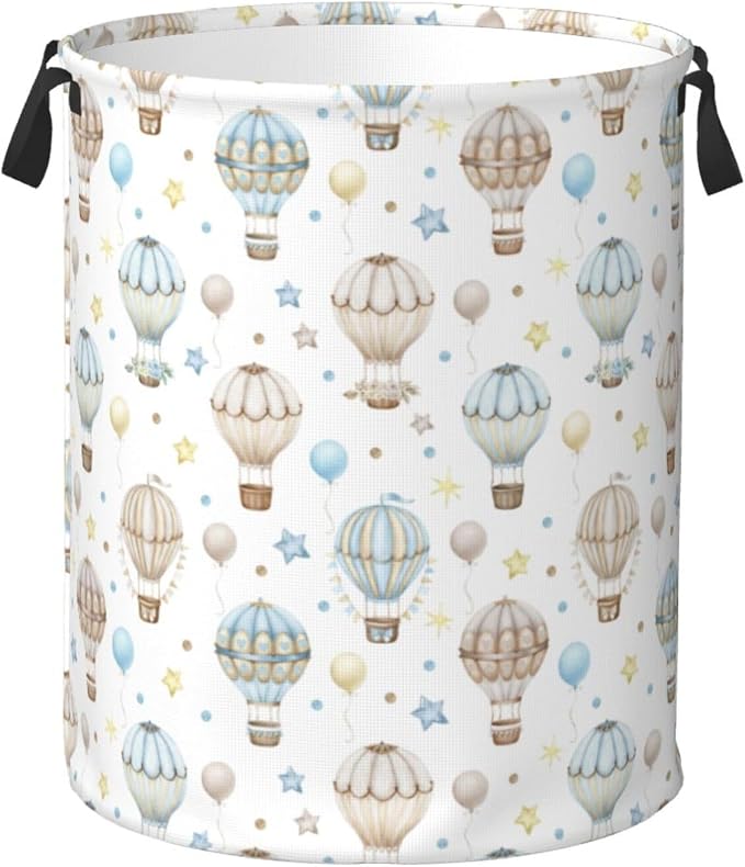 Cute Hot Air Balloons Laundry Hamper Bag by Unknown