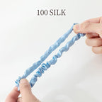 6PCS 100% Pure Mulberry Silk Hair Tie,Natural Silk Hair Scrunchie Worn on Trip, Party, Daily Life and Other Occasions, Suitable for Giving Yourself, Family and Friends Hair Accessorie(Combination 2)