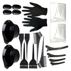 22PCS Hair Dye Tools Kit Hairdressing Brush, Comb, Earmuffs & Mixing Bowl Set