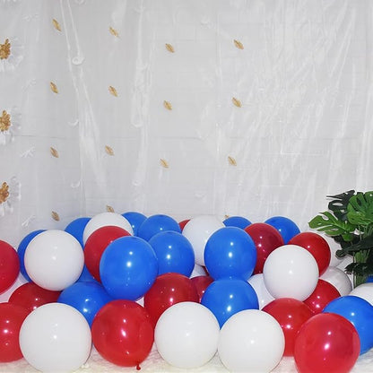 300 Pack Red White and Blue Balloons - Image 3
