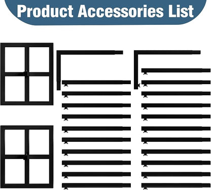 10x10FT Backdrop Stand Heavy Duty Pipe and Drape Kit Black | Adjustable Metal - Image 7
