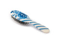 Rock & Ruddle Natural Mixed Boar Bristle Hair Brush for Women and Kids (Small/Travel Size, 17.5cm - Perfect for Wet or Dry Hair, Detangling Smoothing Blowdrying - Made in UK - English Blue