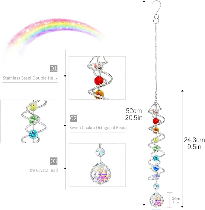 20.5in Crystal Sun Catcher - Image 5