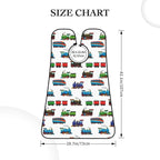 Stretchable Beard Cape, Non-Stick Hair Catcher for Trimming, Waterproof Grooming Apron, Train Pattern Cartoon