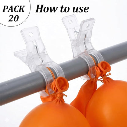 20 Pack 3.5" Spring Clamp, for Balloon Arch Kit, Birthday Decoration, - Image 5
