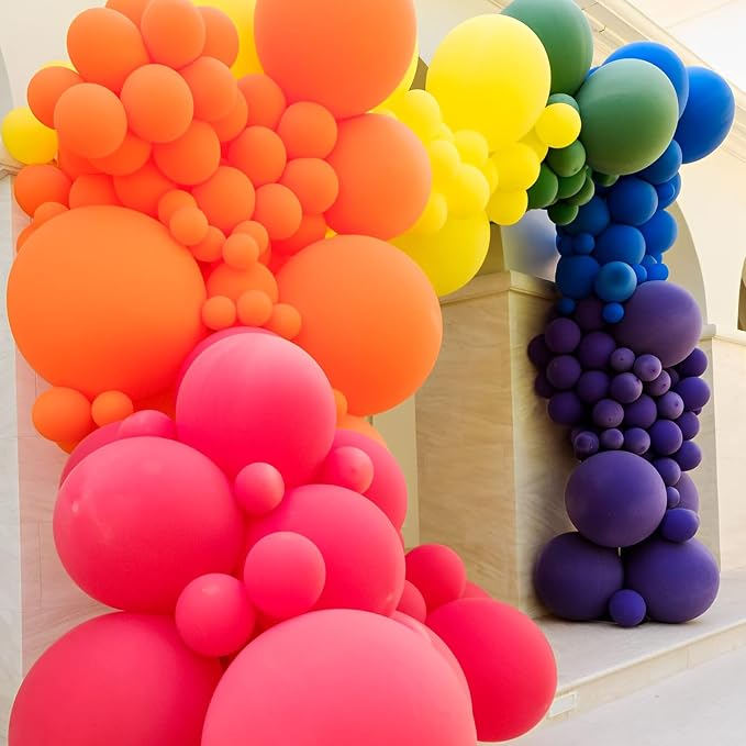 Voircoloria 130pcs Orange Balloons Garland Arch Kit, 18 12 10 5 Inch | - Image 8
