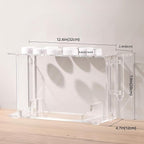 Hair Tool Holder for Dyson Airwrap, Acrylic Double-Layer Storage Holder, Hair dryer Stand Wall Mounted or Desktop, Shark Hair Dryer Holder for Dyson & Shark Attachments, Transparent