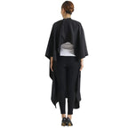 Professional Salon Cape Polyester Haircut Apron Barber Cape,54"x62",Black,C007001E-L