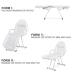 Artist hand Facial Bed Lash Bed for Eyelash Extensions (White 3)