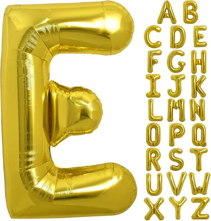 TONIFUL 40 Inch Large Gold Letter E Foil Balloons Alphabet Balloons | Giant by TONIFUL
