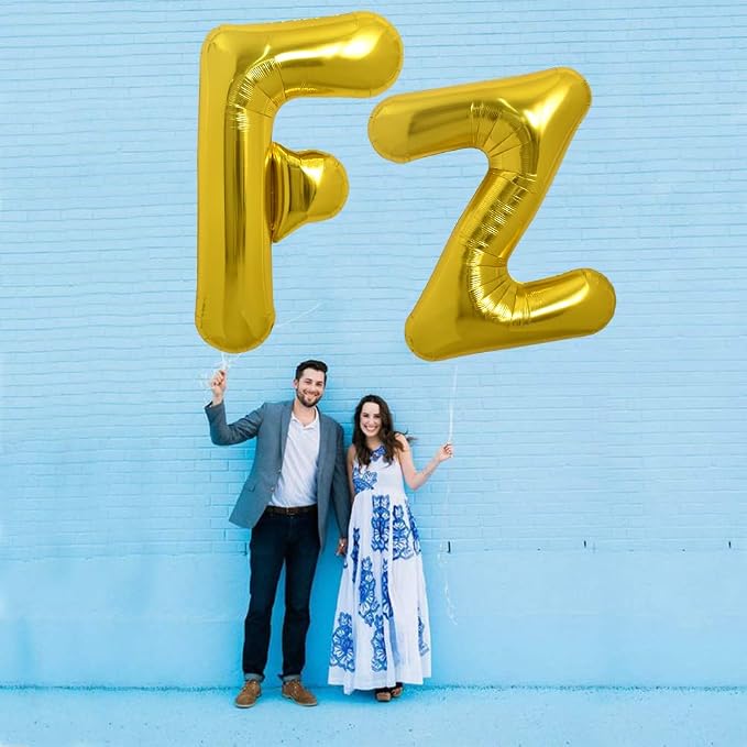 TONIFUL 40 Inch Large Gold Letter F Foil Balloons Alphabet Balloons | Giant - Image 5