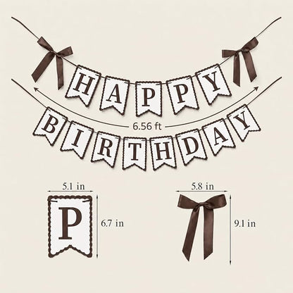 Brown Happy Birthday Banner - Image 2