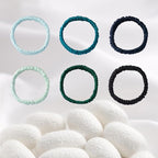 6PCS 100% Pure Mulberry Silk Hair Tie,Natural Silk Hair Scrunchie Worn on Trip, Party, Daily Life and Other Occasions, Suitable for Giving Yourself, Family and Friends Hair Accessorie(Combination 2)