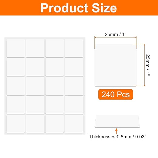 HARFINGTON 80pcs Double Sided Sticky Tape Dots, Adhesive Two Sided Nano Dots - Image 2