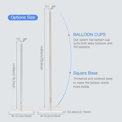 TekXYZ 15.75" Clear Acrylic Balloon Stand - Image 3