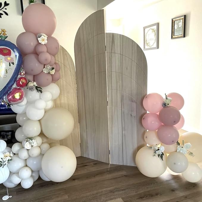 Pink Beige Gold Balloon Garland Arch Kit, 109 Pieces Blush Pastel Pink Peach - Image 8
