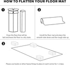 Clear Floor Mat for Home, 4'×6' Large Non-Slip Plastic Rug for Under Kitchen Table, Durable Waterproof Vinyl Area Mat for Baby Spills, Dog Accident, Anti-Scratch Floor Protector for Living Room