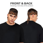 Men's Women Fashion Sports Sweatband Hand Decor for Running Fitness Spa, Long Multifunction Game Sports Basketball Print Head Ribbon Headwear