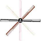 Combs Set, Classic Hair Comb, Fine and Wide Teeth, For Hairdressing, Grooming, Detangling, Sectioning, Teasing, For Women and Men, 7 Inches, 4 Colors and 8 Pieces