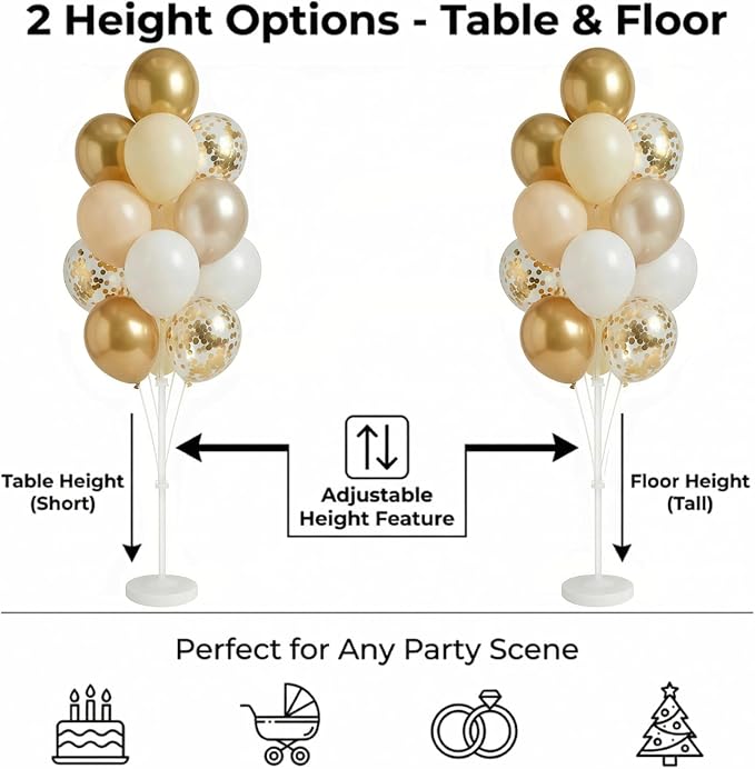 Gold Balloon Column Stand Kit - Image 4