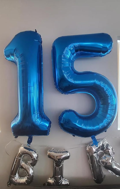 Number Balloons 5 Balloon Dark Blue - Image 4