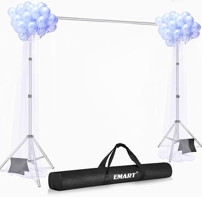 EMART Backdrop Stand 10x8.5ft Photo Studio Adjustable Background Stand Support - Image 2