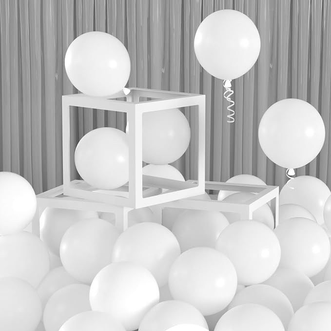 100pcs 5 Inch Small Mini White Balloons by Colorfullifefromnowon