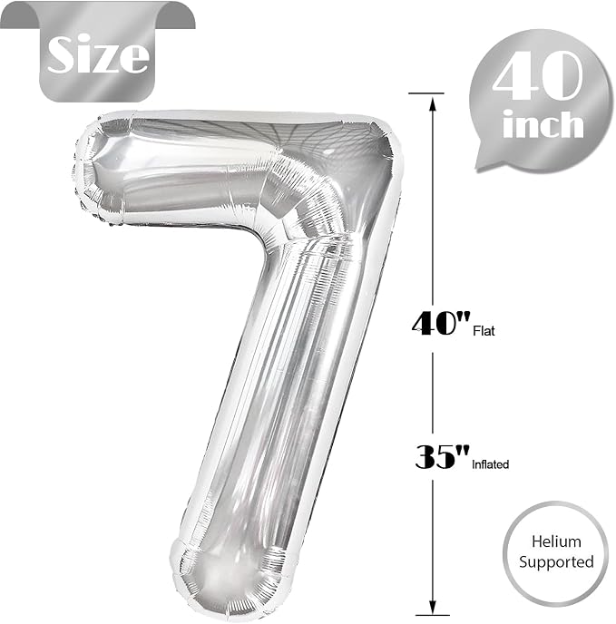 Sliver 7 Balloon - Image 5