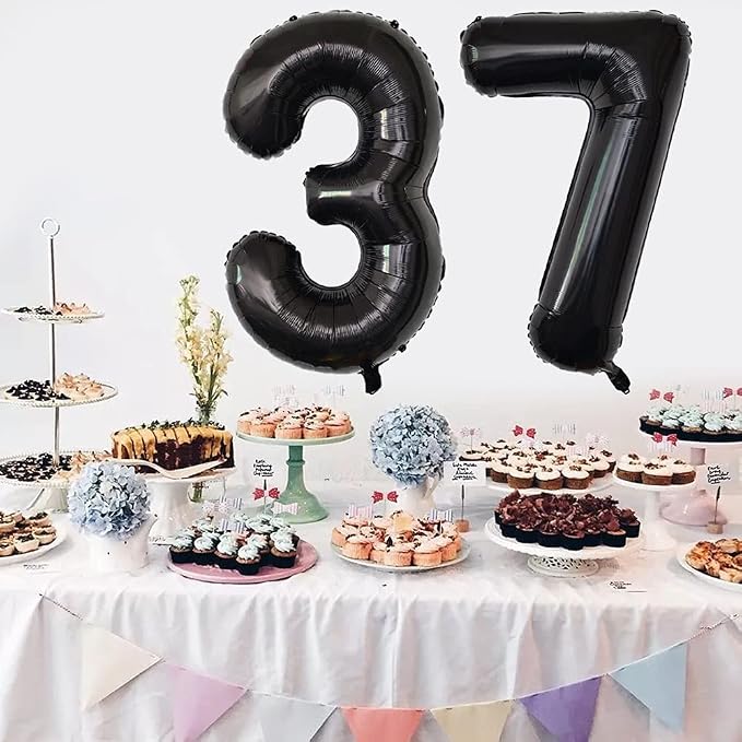 Xihuimay Number 37 Balloons 40 inch Digital Balloon Alphabet Birthday Digit - Image 6