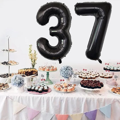 Xihuimay Number 37 Balloons 40 inch Digital Balloon Alphabet Birthday Digit - Image 6