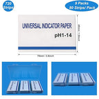 9 Pack pH Test Strips Universal pH 1-14 Test Paper Litmus Test Paper 720 Strips for Saliva Urine Water Soil and Chemistry Experiments