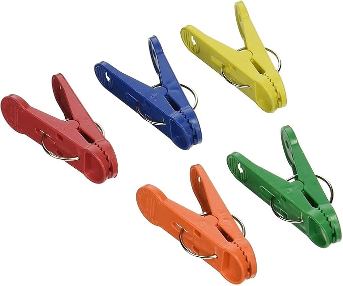 PMU Clip-n-Weight Primary Colors 8-Gram Plastic Balloon Weights Pkg/25 by PMU