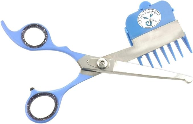 CALMING CLIPPER® - The Silent, Gentle Haircutting Kit for Children with Autism and Sensory Sensitivity - Includes Barber Cape (20pcs Left Handed)