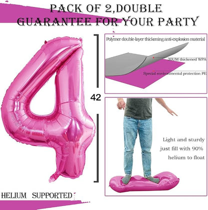 Number 14 Balloons for 14th Birthday Sweet 14 Party Decorations, 42 Inch Jumbo - Image 2