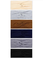 TERSE Headbands for Women Non Slip: Twist Head Bands for Women's Hair Trendy Solid Colors