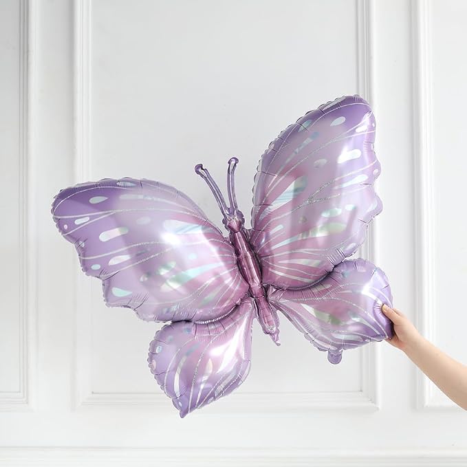 Purple Butterfly Balloons 4 Pieces - Image 9