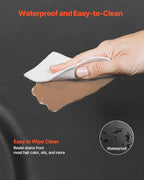 VEVOR Salon Mat for Hair Stylist, 3 x 4 FT Semi-Circle Salon Chair Mat, 1-inch Thickened Anti Fatigue Barber Shop Floor Mat with Round Cut Out, Easy-to-Clean PVC Surface & Anti-Trip Beveled Edges