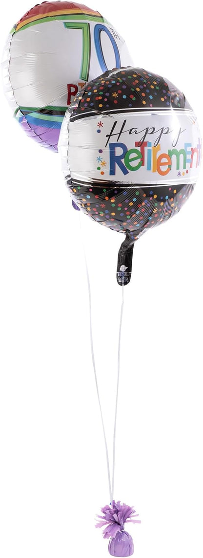 Pack of 12 Foil Metallic Balloon Weight 6 oz - Image 3