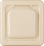 NO-PEST VENT, Exclusive Dual Door Dryer Vent Cover Outdoor 4 inch, Made in USA w Highest UV Resistant Plastic in any Outdoor Vent Cover, No Lint Collecting Screen (Tan, 4” Metal Vent With Duct Tube)