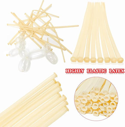 260 Balloons Clear Long Balloons 100 Pack Twisting Animal Balloon Thickening - Image 4