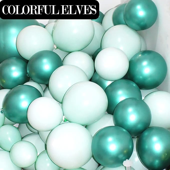 12 Inch 100 Pcs Latex Metallic Chrome Balloons Helium Shiny Thicken Balloons - Image 5