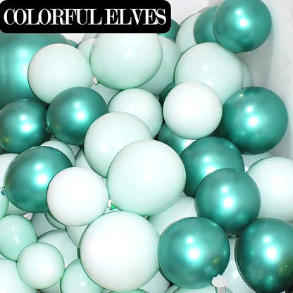 12 Inch 100 Pcs Latex Metallic Chrome Balloons Helium Shiny Thicken Balloons - Image 5