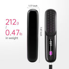 2025 Upgraded Cordless Hair Straightener Brush for Travel, 200 Million Negative Ionic Portable Hair Straightener Comb for Women with LED Display & 3 Temps Fast Heating MCH Ceramic Coating Smooth Frizz