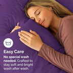 Standard Pillow Cases Set of 10 - Ultra Soft Hotel Quality Pillowcase Covers - Comfy, Cozy & Wrinkle Free - Shrink, Stain and Fade Resistant - Machine Washable Pillow Protectors - 10 Pcs Set - Purple