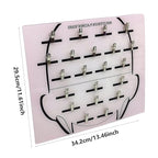 DNCG Hair Extension Holder Acrylic Board, Hair Extension Holder Board With Clip For Hairpieces, Wig Sectioning Display Grafting Plate, Hair Hanger, 1, light pink1