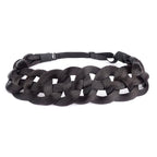 DIGUAN Hollow out Synthetic Hair Braided Headband Hairpiece Women Girl Beauty accessory for Women (Deep Brown)