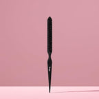 L'ANGE HAIR Detangling Teasing Brush with Nylon & Boar Bristles | Precise Sectioning | Adds Volume & Root Lift | Tames Flyaways & Frizz | Indented Grip | All Hair Types (Black)