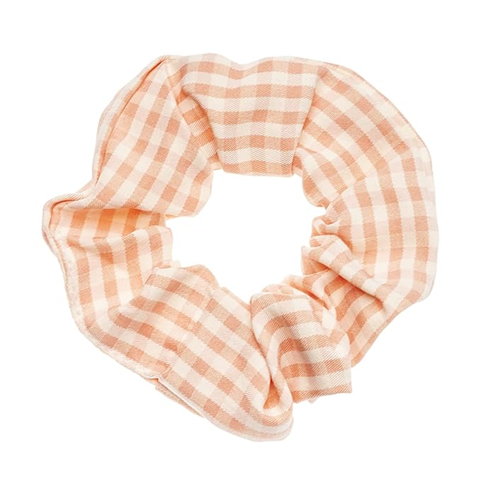 LOOKSEVEN Classic Plaid Hair Scrunchies for Women, 6PCS Bandana Scrunchy Hair Ties, Scrunchies Hair Ties for Women. (Classic Plaid)