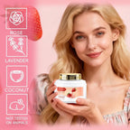 Spa Kit for Women, Bath & Body Gift Set, Luxury Home Spa Bath Gift Basket, Strawberry Scented Bath Set Christmas Gifts for Women, Pamper Gifts for Girls & Teens, Birthday Gift, Bath Self Care Gift