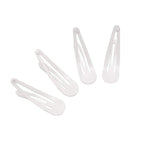 Dofash 2IN/5CM Small White Snap Hair Clips Metal Hair Barrettes Hair Grips Hair Accessories Hair White Hair Clips For Women Thin Hair - 36Count (Snow White 3 Sets)